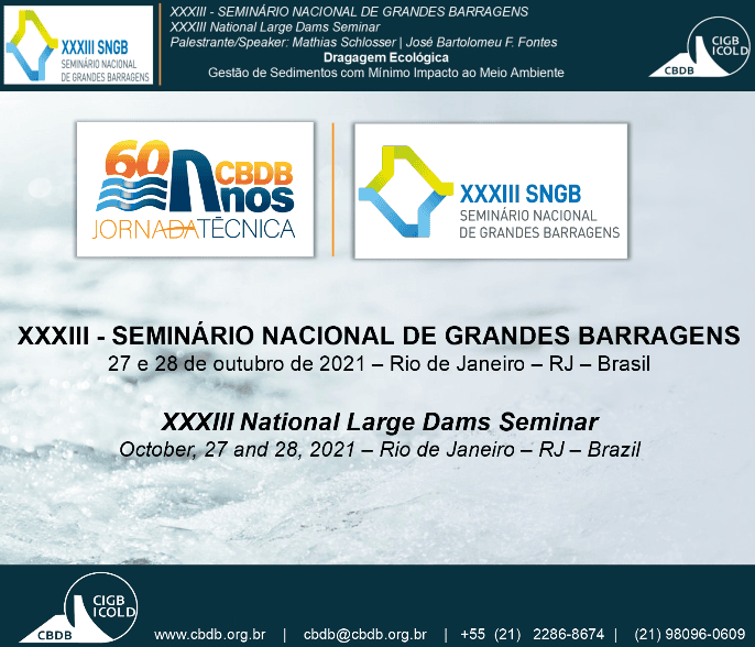 Palestra no XXXIII SNGB - SEMINÁRIO NACIONAL DE GRANDES BARRAGENS 2021